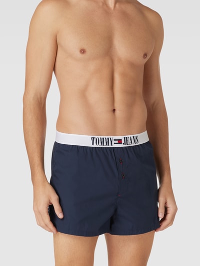 Tommy Jeans Boxershorts mit Logo-Bund Modell 'WOVEN BOXER' Dunkelblau 1