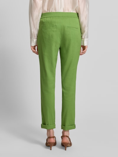 Marc Cain Stoffhose aus Leinen-Mix mit französischen Eingrifftaschen Grass 5