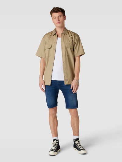 Replay Jeansshorts mit Label-Patch Blau 1