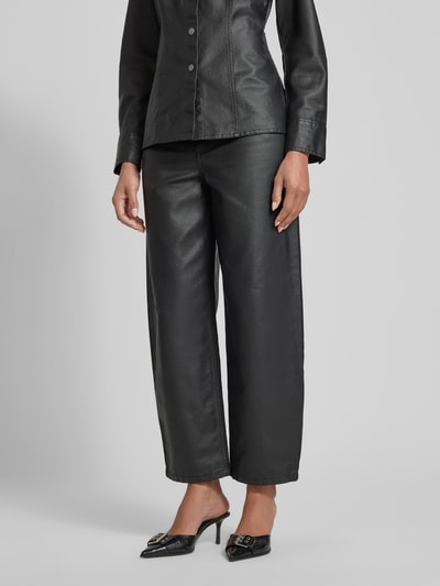 Jake*s Casual Jeans met wijde pijpen en steekzakken Zwart - 4