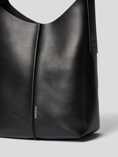 Copenhagen Shopper mit Label-Print Schwarz 3