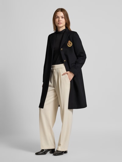 Lauren Ralph Lauren Mantel mit Label-Stitching und Reverskragen Black 1