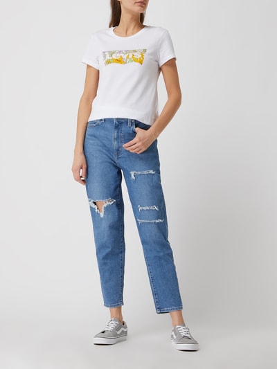 Levi's® T-shirt w stylu retro Biały 1