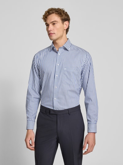 OLYMP Luxor Comfort Fit Businesshemd aus reiner Baumwolle Blau 4