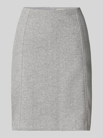Christian Berg Woman Knielange rok met naadritssluiting Lichtgrijs gemêleerd - 2