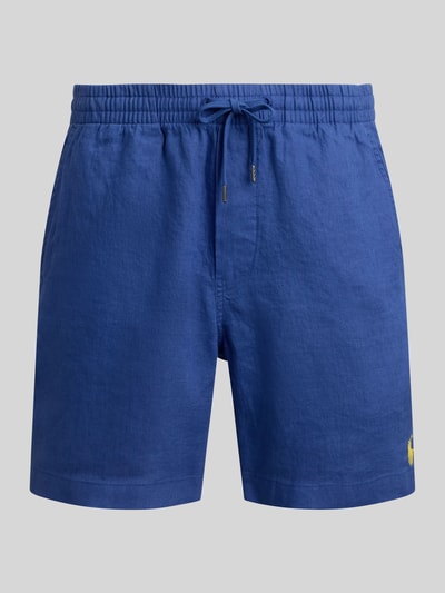 Polo Ralph Lauren Leinenshorts mit Tunnelzugbund und Logo Stitching Rauchblau 2