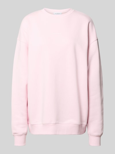 Produktfoto, Oversized Sweatshirt mit Logo-Print von OH APRIL in Rosa aus Baumwoll-Mix, Oversized-Fit, gerippter Rundhalsausschnitt, glatte Textur