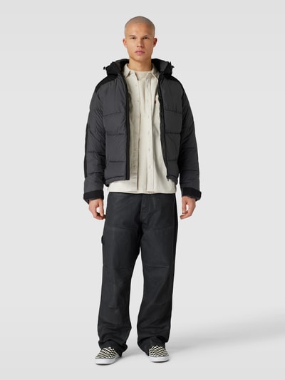 Jack & Jones Kurtka pikowana dwukolorowa model ‘COOTIS’ Ciemnoszary 1