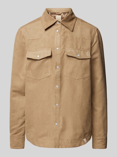 Colours & Sons Overhemdjack met knoopsluiting Beige - 2