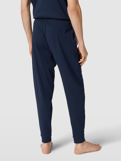 Christian Berg Men Sweatpants mit Label-Details Marineblau 5