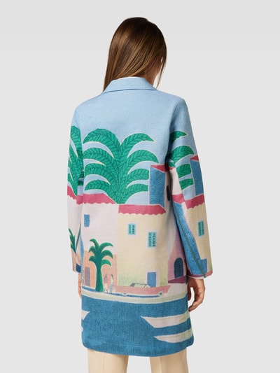 White Label Longblazer mit Motiv-Print Hellblau 5