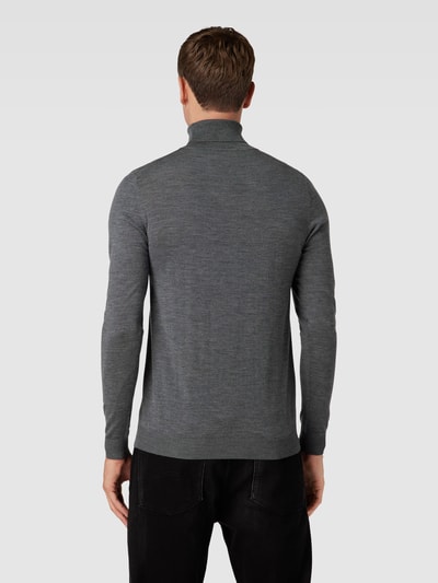 Roy Robson Rollkragenpullover im unifarbenen Design Anthrazit 5