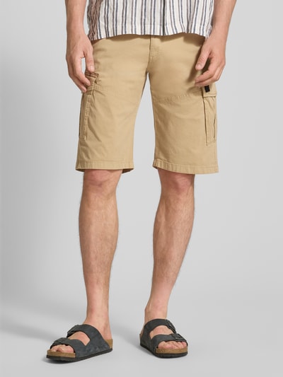s.Oliver RED LABEL Relaxed Fit Cargoshorts aus Baumwoll-Mix Beige 4