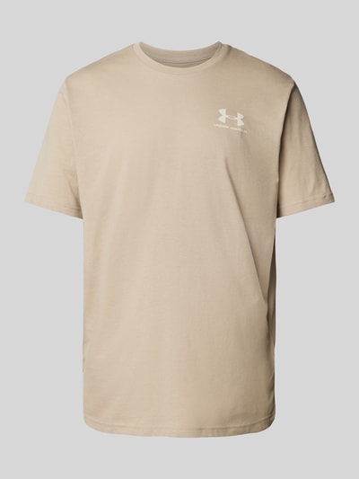 Under Armour T-shirt met labelprint, model 'SPORTSTYLE' Olijfgroen - 2