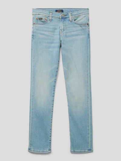 Polo Ralph Lauren Teens Straight Leg Jeans mit Label-Patch Modell 'ELDRIDGE' Jeansblau 1