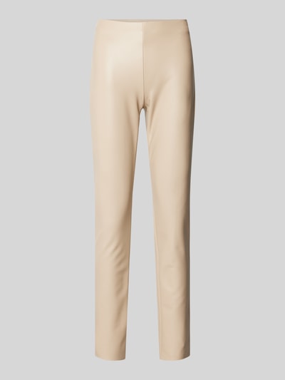 Raffaello Rossi Skinny Fit Hose in Leder-Optik Sand 2