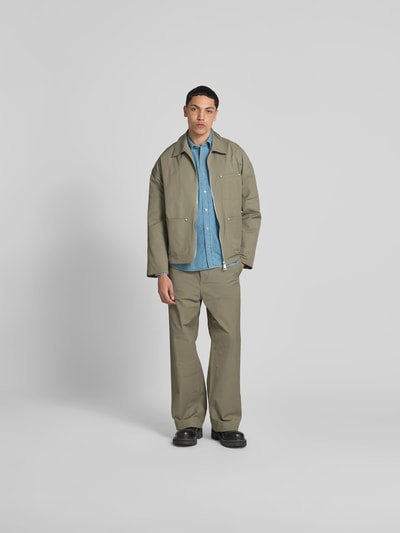 Closed Freizeithemd mit Knopfleiste Jeansblau 1