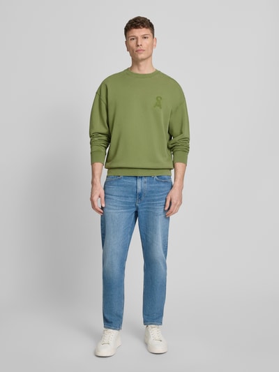ARMEDANGELS Relaxed Fit Sweatshirt aus reiner Bio-Baumwolle Modell 'ICONIC Å GMT' Oliv 1