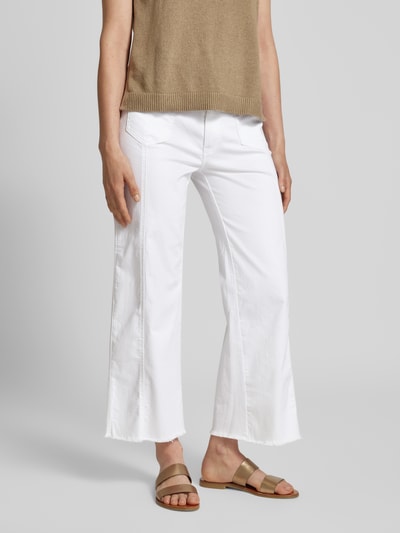 MAC Jeansy o skróconym kroju regular fit model ‘Jamie’ Biały 4