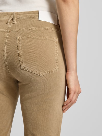 OPUS PANTS Flared fit corduroy broek in 5-pocketmodel, model 'Enja' Camel - 3