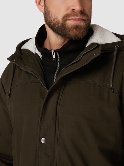 Jack & Jones Plus PLUS SIZE parka met klepzakken Olijfgroen - 3