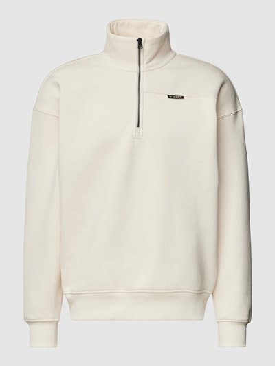 G-Star RAW Sweatshirt mit Troyer-Kragen Modell 'Skipper loose' Offwhite 2