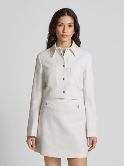 HUGO Blazer met opgestikte borstzakken, model 'Anouka' Offwhite - 4