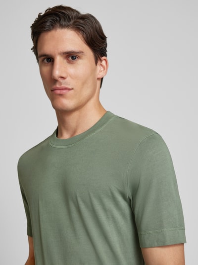 Drykorn T-shirt met ronde hals, model 'RAPHAEL' Groen - 3