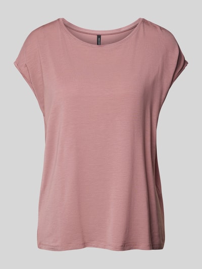 Vero Moda Regular Fit T-Shirt aus Lyocell-Mix Modell 'AVA' Rosa 2