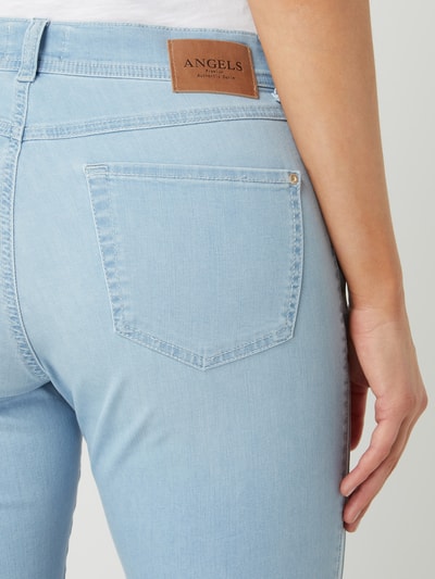 Angels Korte jeans met stretch, model 'Ornella' Lichtblauw - 3