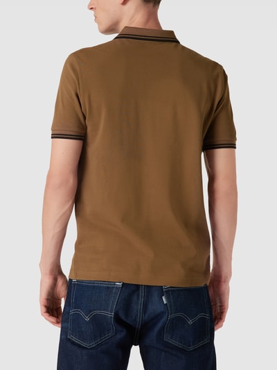 Fred Perry Poloshirt mit Label-Stitching Beige 5