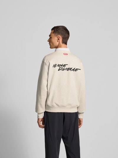 Kenzo Regular Fit Pullover mit Logo-Print Mittelgrau 5