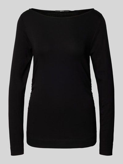 Zero Longsleeve mit U-Boot-Ausschnitt Black 2