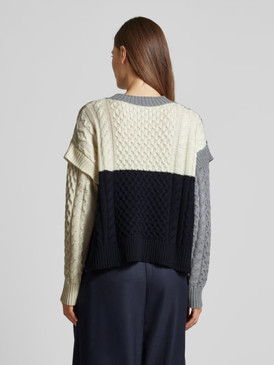 Weekend Max Mara Gebreide pullover van scheerwol, model 'MESTRE' Lichtgrijs - 5