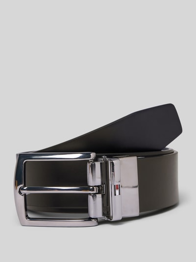 Tommy Hilfiger Ledergürtel mit Logo-Prägung Dunkelblau 1