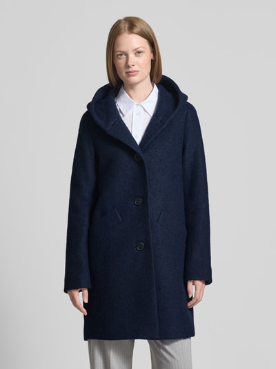 Fuchs Schmitt Wollmantel mit Kapuze Marine 4