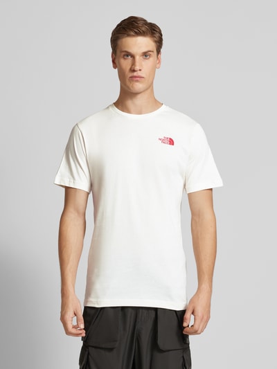 The North Face T-shirt z nadrukiem z logo Złamany biały 4