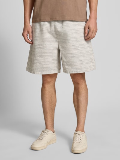 Carhartt Work In Progress Korte broek met structuurmotief, model 'Gellar' Beige - 4