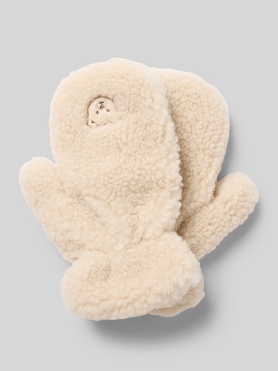 Steiff Fäustlinge mit Motiv-Stitching Ecru 1
