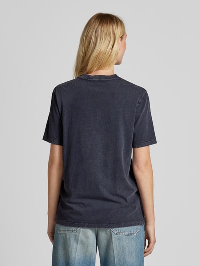 Zadig & Voltaire T-shirt met statementprint, model 'EDWIN' Marineblauw - 5