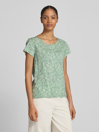 Tom Tailor T-shirt o kroju regular fit z czystej bawełny Miętowy 4