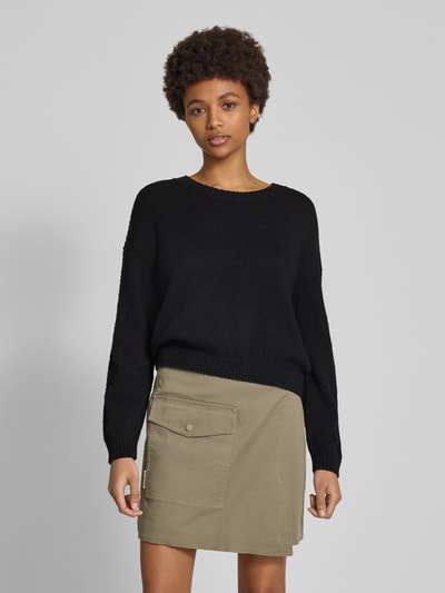 Marc O'Polo Denim Strickpullover mit gerippten Abschlüssen Black 4