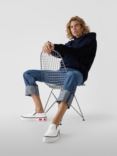 Marni Slip-On-Sneaker mit Label-Prägung Weiß 1
