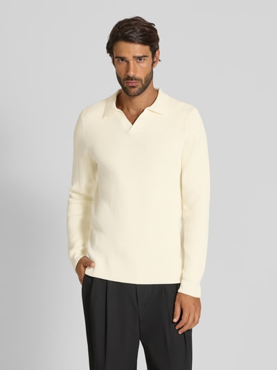 Lindbergh Relaxed fit pullover met structuurmotief Offwhite - 4
