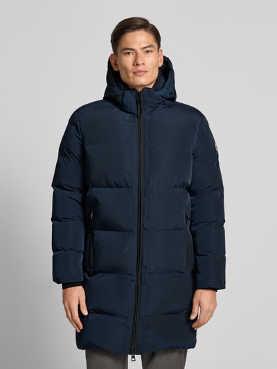 NAUTGÅRD Gewatteerde lange jas met Sorona® Aura-vulling Marineblauw - 4