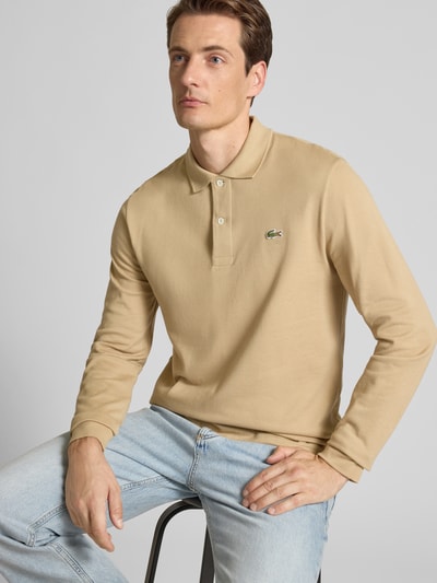 Lacoste Regular Fit Poloshirt aus reiner Baumwolle Beige 3