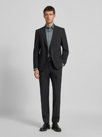 Jake*s Slim Fit Business-Hemd mit Kentkragen Dunkelgruen 1