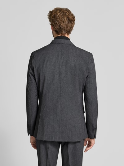 Selected Slim Fit Anzug aus Viskosemix Dunkelgrau 5