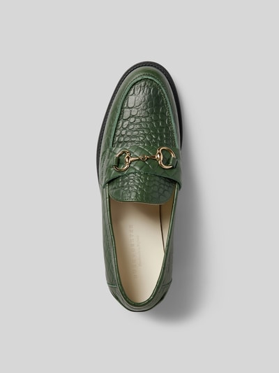 Duke & Dexter Loafer mit Label-Detail Gruen 4