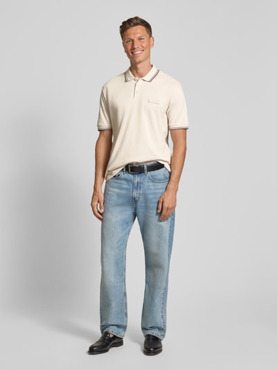 ARMANI EXCHANGE Regular fit poloshirt met knoopsluiting Offwhite - 1